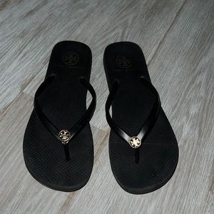 TORY BURCH Black Flip Flops